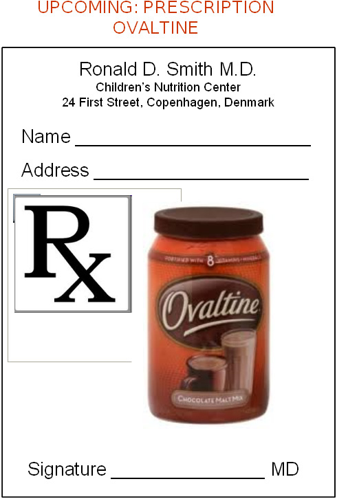 Prescription: Ovaltine